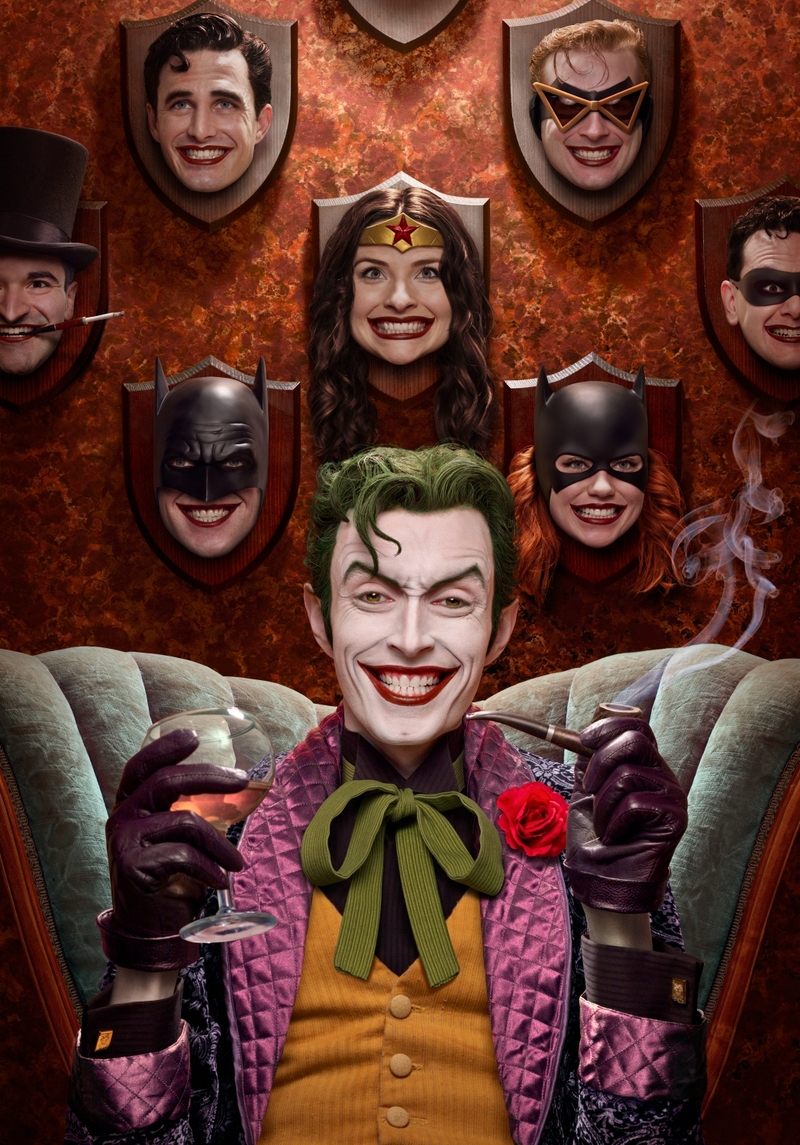 Illustration for article titled Cosplayer Brings Joker's Trophy Wall To Life As A Creepy Photograph